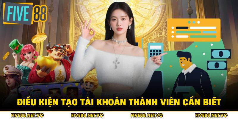 Điều kiện tạo tài khoản thành viên cần biết